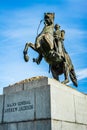 The statue of Major General Andrew Jackson in New Orleans, Louisiana Royalty Free Stock Photo