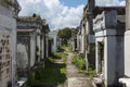Row of tombs at the Lafayette Cemetery No. 1 in the city of New Orleans, Louisiana