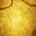 New Orleans Louisiana Map Section Royalty Free Stock Photo