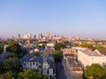 The New Orleans, Louisiana skyline at sunrise Royalty Free Stock Photo