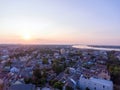 The New Orleans, Louisiana skyline at sunrise Royalty Free Stock Photo