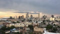 New Orleans, Louisiana skyline at sunset Royalty Free Stock Photo