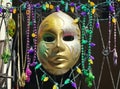 New Orleans, Louisiana, U.S.A - February 8, 2020 - A colorful Mardi Gras outdoor decoration