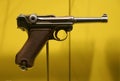 New Orleans, Louisiana, U.S.A - February 4, 2020 - The Luger P08 Pistol used by German Nazi troops during World War 2 Royalty Free Stock Photo