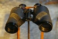 New Orleans, Louisiana, U.S.A - February 4, 2020 - The old and vintage Westinghouse binoculars