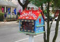 New Orleans, Louisiana, U.S.A - February 4, 2020 - A painted mailbox by The Garden District