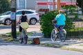 Bicyclists ignoring biking laws by riding on sidewalk