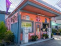 New Orleans, Louisiana, USA. December 2019. Abandoned and deserted service station in New Orleans