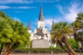 New Orleans, Louisiana, USA at Jackson Square and St. Louis Cathedral