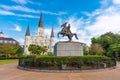 New Orleans, Louisiana, USA at Jackson Square and St. Louis Cathedral