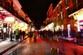 Pubs and bars with neon lights in the French Quarter, New Orleans Louisiana