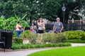 Tourists in Jackson Square, New Orleans