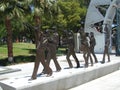 New Orleans Marching Brass Band Sculpture In Louis Armstrong Park