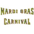 New Orleans Mardi Gras Design & Typography Royalty Free Stock Photo