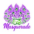 New Orleans Mardi Gras Design & Typography Royalty Free Stock Photo