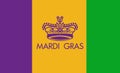 New Orleans Mardi Gras Design & Typography Royalty Free Stock Photo