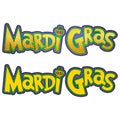 New Orleans Mardi Gras Design & Typography Royalty Free Stock Photo