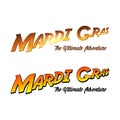 New Orleans Mardi Gras Design & Typography Royalty Free Stock Photo