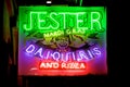 New Orleans neon sign on Bourbon Street Royalty Free Stock Photo