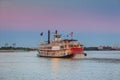 New Orleans paddle steamer in Mississippi river in New Orleans Royalty Free Stock Photo