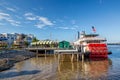 New Orleans paddle steamer in Mississippi river in New Orleans Royalty Free Stock Photo