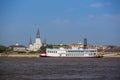 New Orleans paddle steamer in Mississippi river in New Orleans Royalty Free Stock Photo