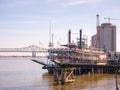 New Orleans paddle steamer in Mississippi river in New Orleans, Lousiana Royalty Free Stock Photo