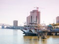 New Orleans paddle steamer in Mississippi river in New Orleans, Lousiana Royalty Free Stock Photo