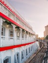 New Orleans paddle steamer in Mississippi river in New Orleans, Lousiana Royalty Free Stock Photo