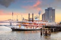 New Orleans paddle steamer in Mississippi river in New Orleans Royalty Free Stock Photo