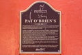 New Orleans Pat OBriens Historic Marker
