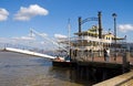 New Orleans river boat at dock Royalty Free Stock Photo