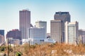 New Orleans skyline, back view on a sunny day, Louisiana Royalty Free Stock Photo