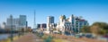 New Orleans skyline on a beautiful day from Mississippi river