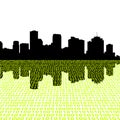 New Orleans skyline with binary