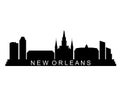 New orleans skyline illustrated