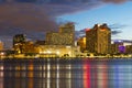 New Orleans skyline at twilight, Louisiana, USA Royalty Free Stock Photo