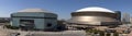 New Orleans Sports and Entertainment Complex (panoramic) Royalty Free Stock Photo