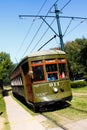 New Orleans St. Charles Street Car Garden District Royalty Free Stock Photo