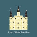 New Orleans St Louis Cathedral. Famous landmark