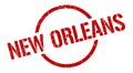 New Orleans stamp. New Orleans grunge round isolated sign.