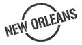 New Orleans stamp. New Orleans grunge round isolated sign.