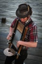 New Orleans - Street Musician Royalty Free Stock Photo