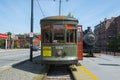 New Orleans 966 streetcar in Lowell, MA, USA