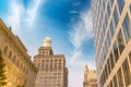 New Orleans sunset skyline. City buildings at dusk Royalty Free Stock Photo