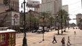 New Orleans trolley bus - street car on Canal Street - NEW ORLEANS, USA - APRIL 17, 2016 - travel photography