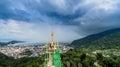 new pagoda on hilltop at Patong beach Royalty Free Stock Photo