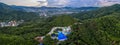 new pagoda on hilltop at Patong beach Royalty Free Stock Photo