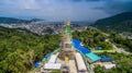 new pagoda on hilltop at Patong beach Royalty Free Stock Photo