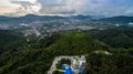 new pagoda on hilltop at Patong beach Royalty Free Stock Photo